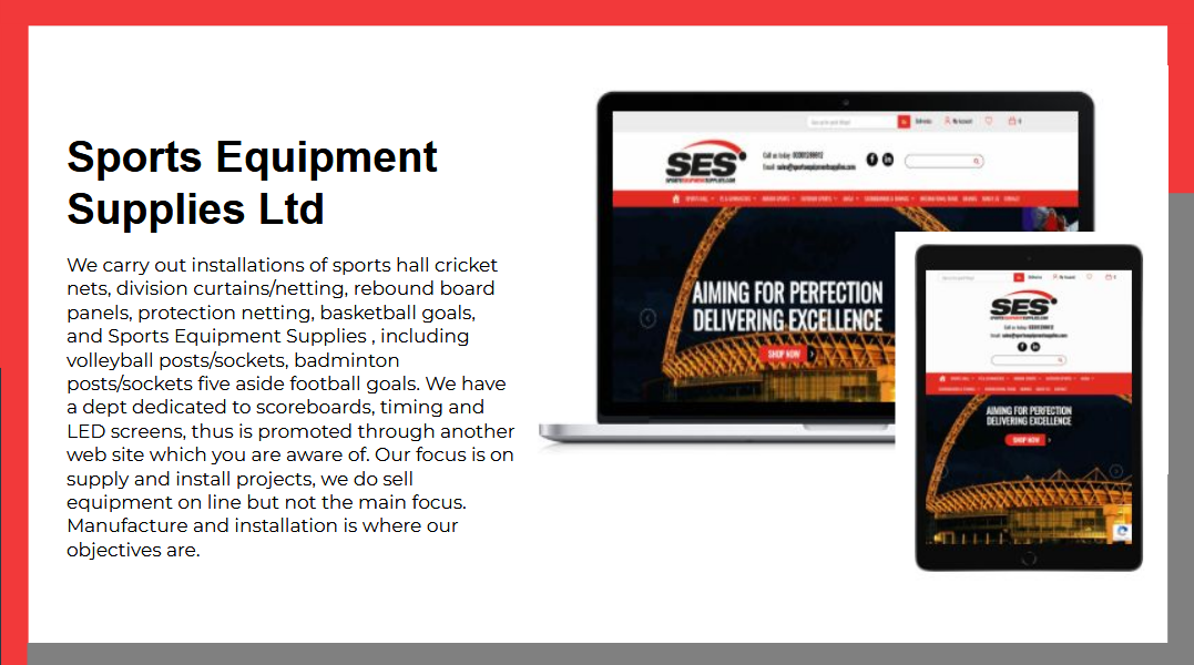 sports equipment supplies portfolio image 1