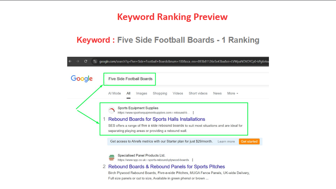 sports equipment supplies portfolio image 3