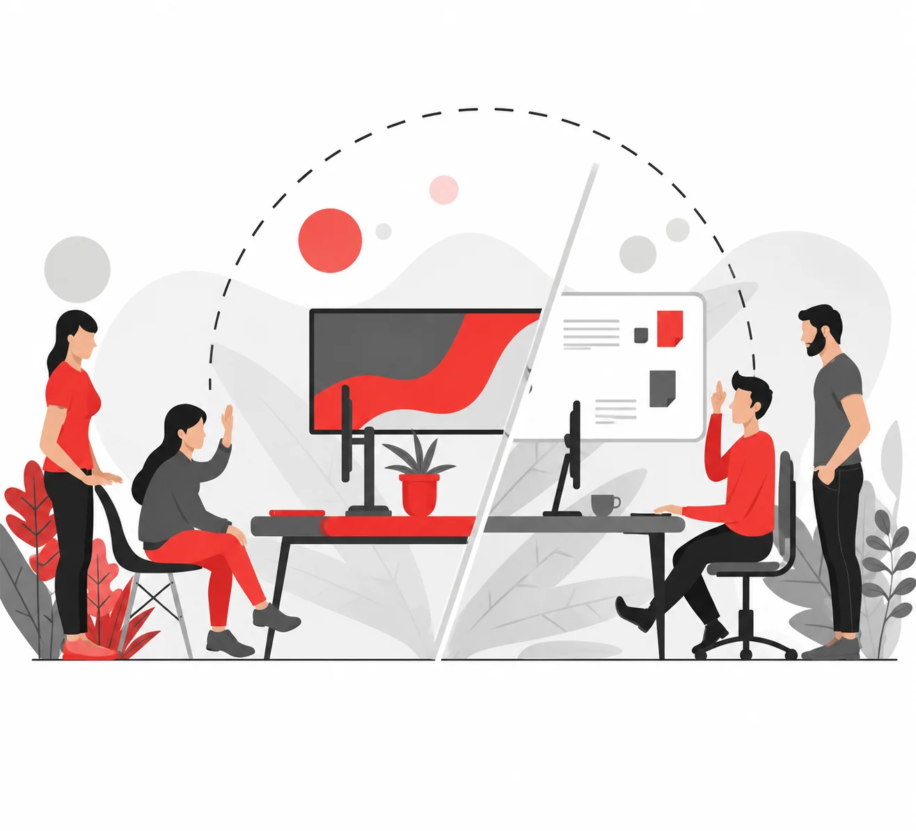 Professional SEO Agency Team Collaboration